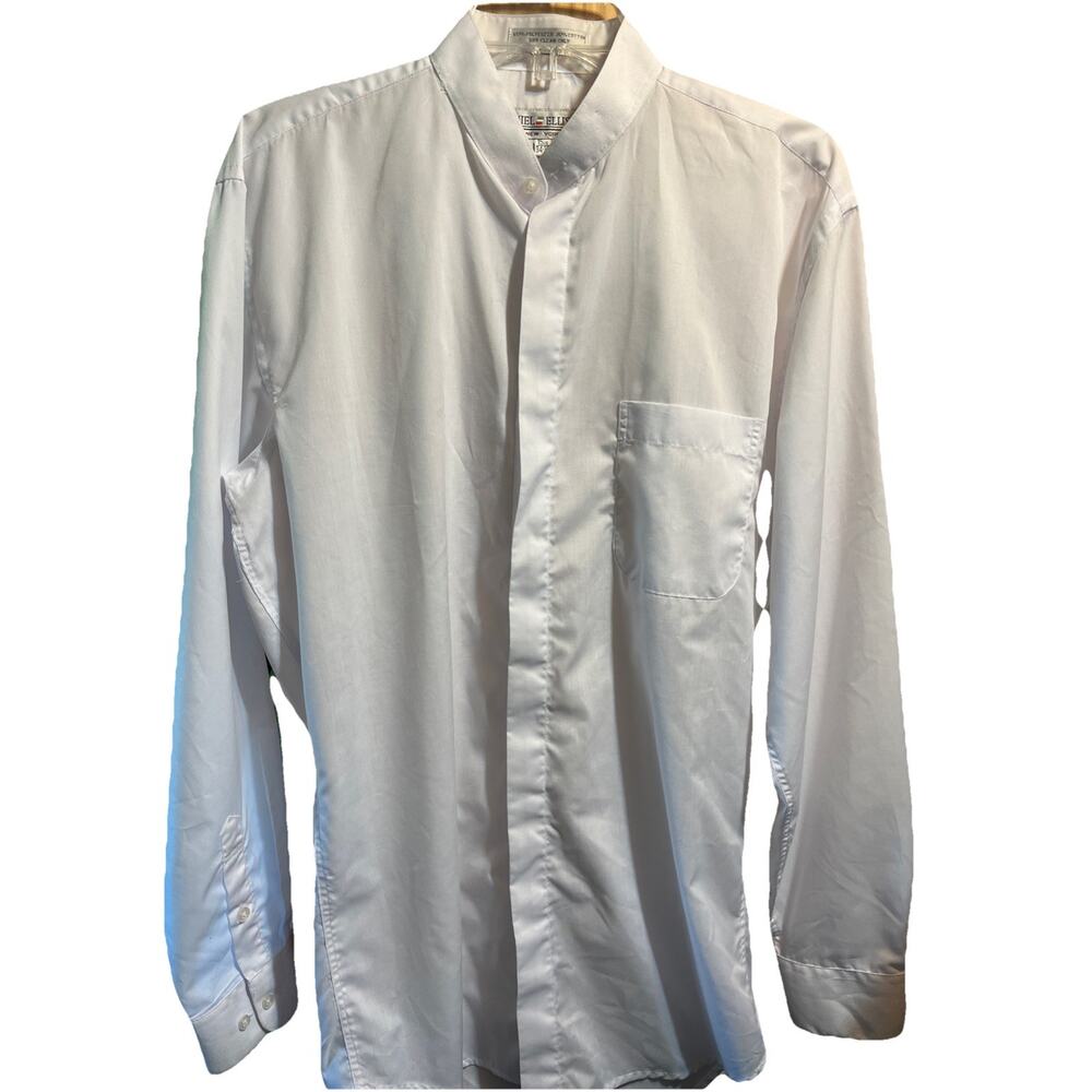 Daniel Ellissa VTG Men's Dress Shirt White Long Sleeve Button Up Size 15.5 34/35